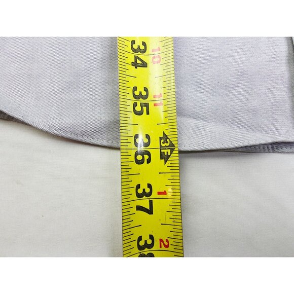 Stafford Performance Big Fit Size 19 36-37 Mens Gray Button Down Super Shirt NWT - Picture 9 of 11